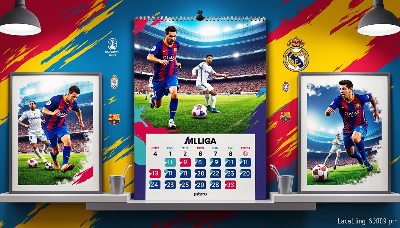 découvrez le calendrier complet et les affiches incontournables de la liga ! ne manquez aucun match important de la saison grâce à notre guide pratique et à jour.