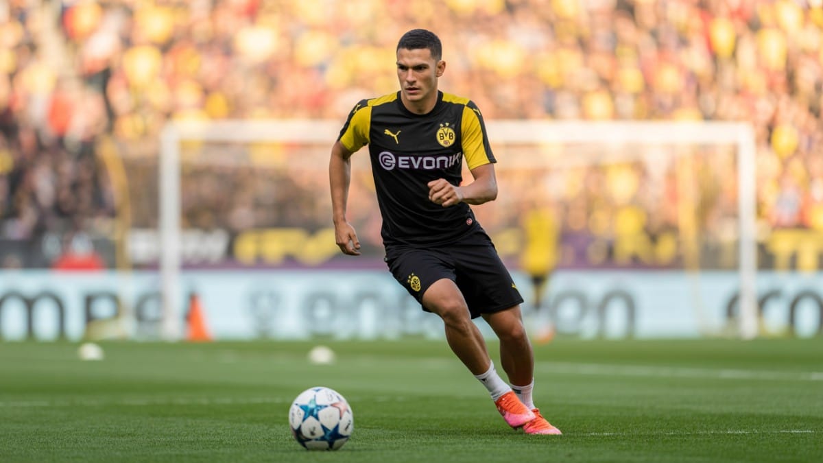 Footballeur en action Dortmund