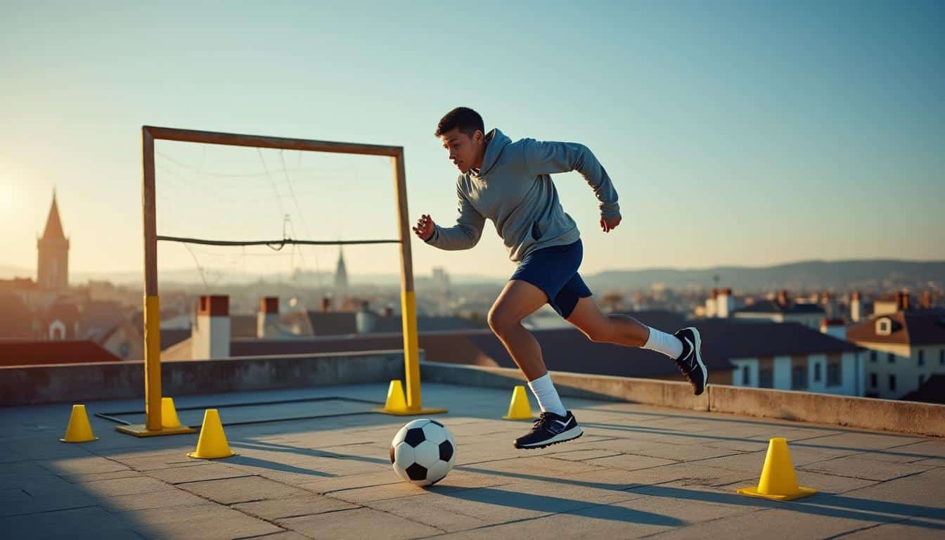 découvrez le parcours inspirant d'un joueur de football américain angevin, qui a transformé sa terrasse en terrain d'entraînement pour atteindre l'élite européenne.