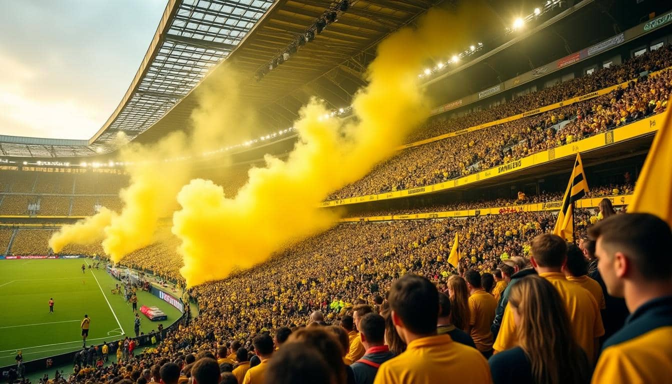 découvrez la passion des supporters du mur jaune, emblème vibrant de l'ambiance unique et électrisante de la bundesliga.